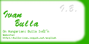 ivan bulla business card